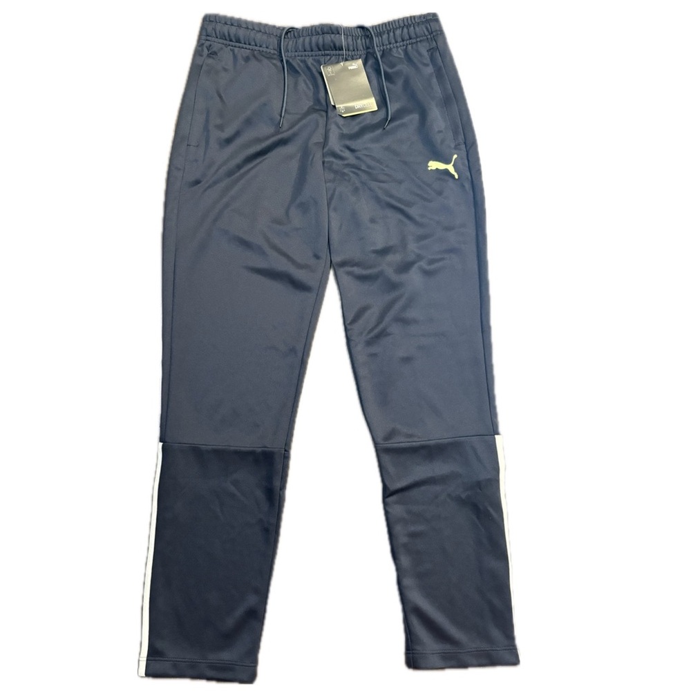NWT Puma Liga Training Tapered Jogger Pants Womens Small Navy Performance